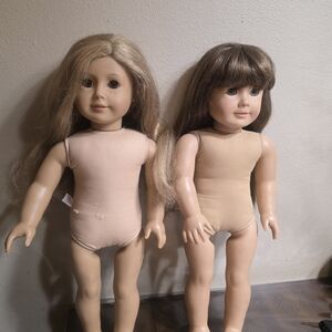 American Girl Dolls with Blonde and Brown Hair